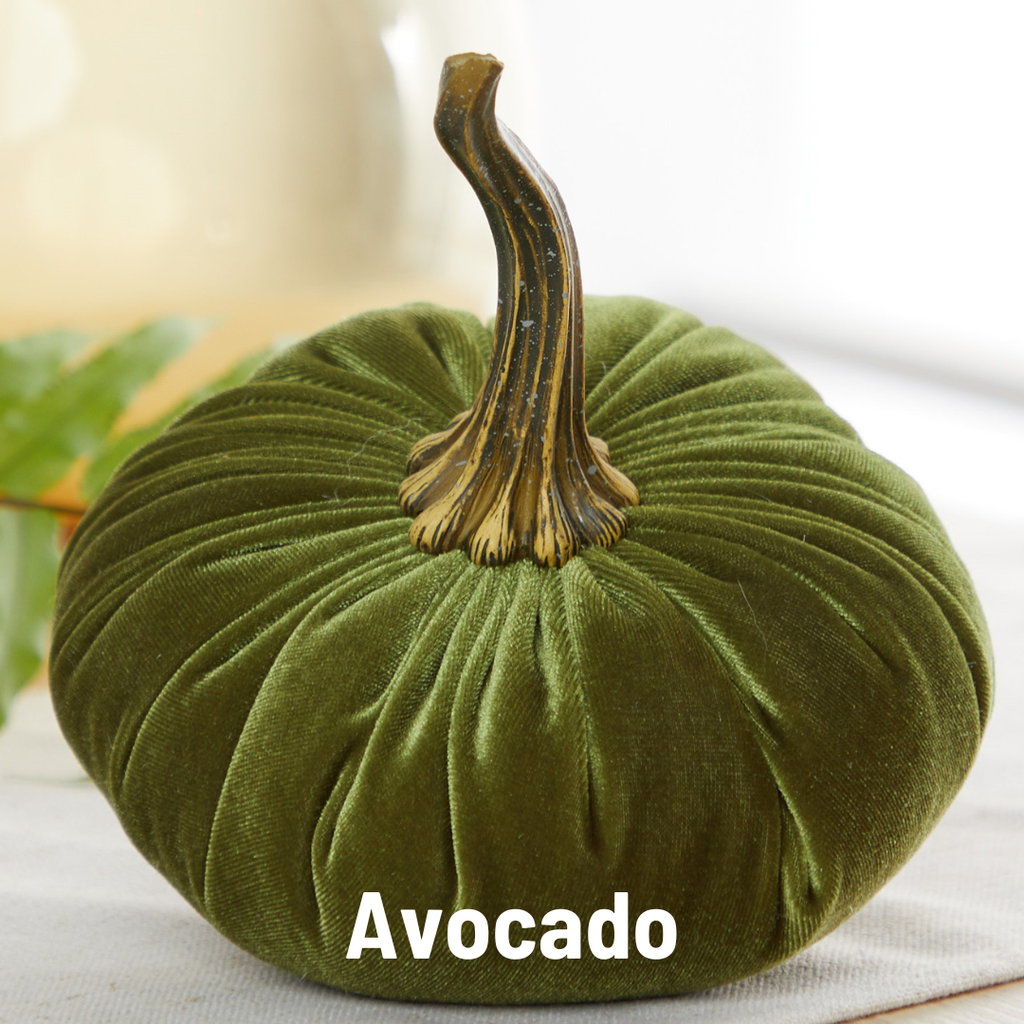 Pumpkin Large Velvet,  Olive