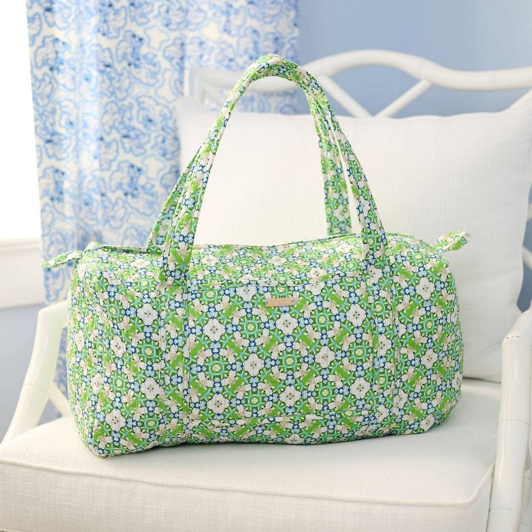 Serendipity Quilted Signature Duffle Bag: One Size