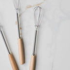 Vintage Mini Whisk with Wood Handle: YW - S