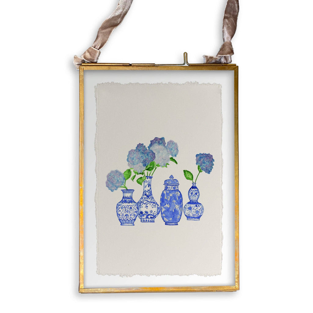 Hydrangea Vase Grouping: Dishtowel