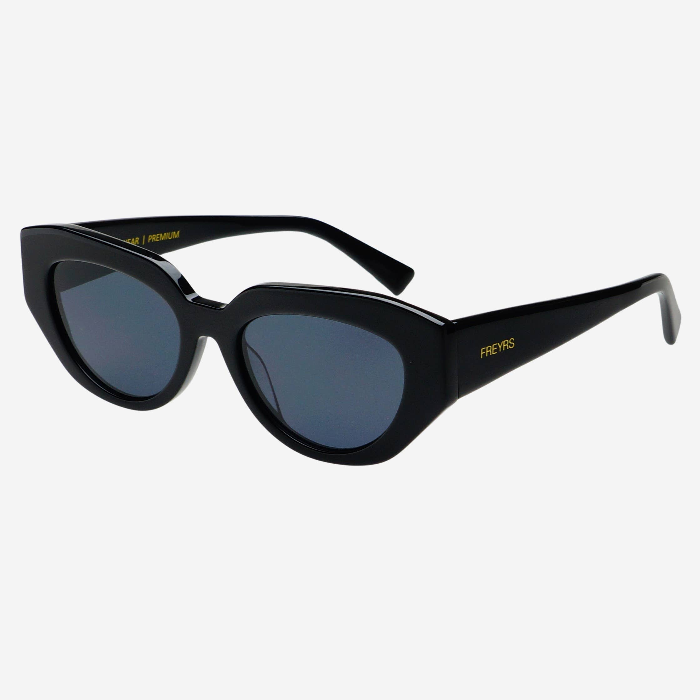 Frankie Acetate Cat Eye Sunglasses  : Black