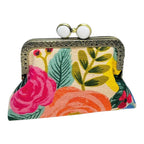 Kiki & Syds ON THE GO Credit Card Clutch - Joliet Rose Cream: Hot Pink