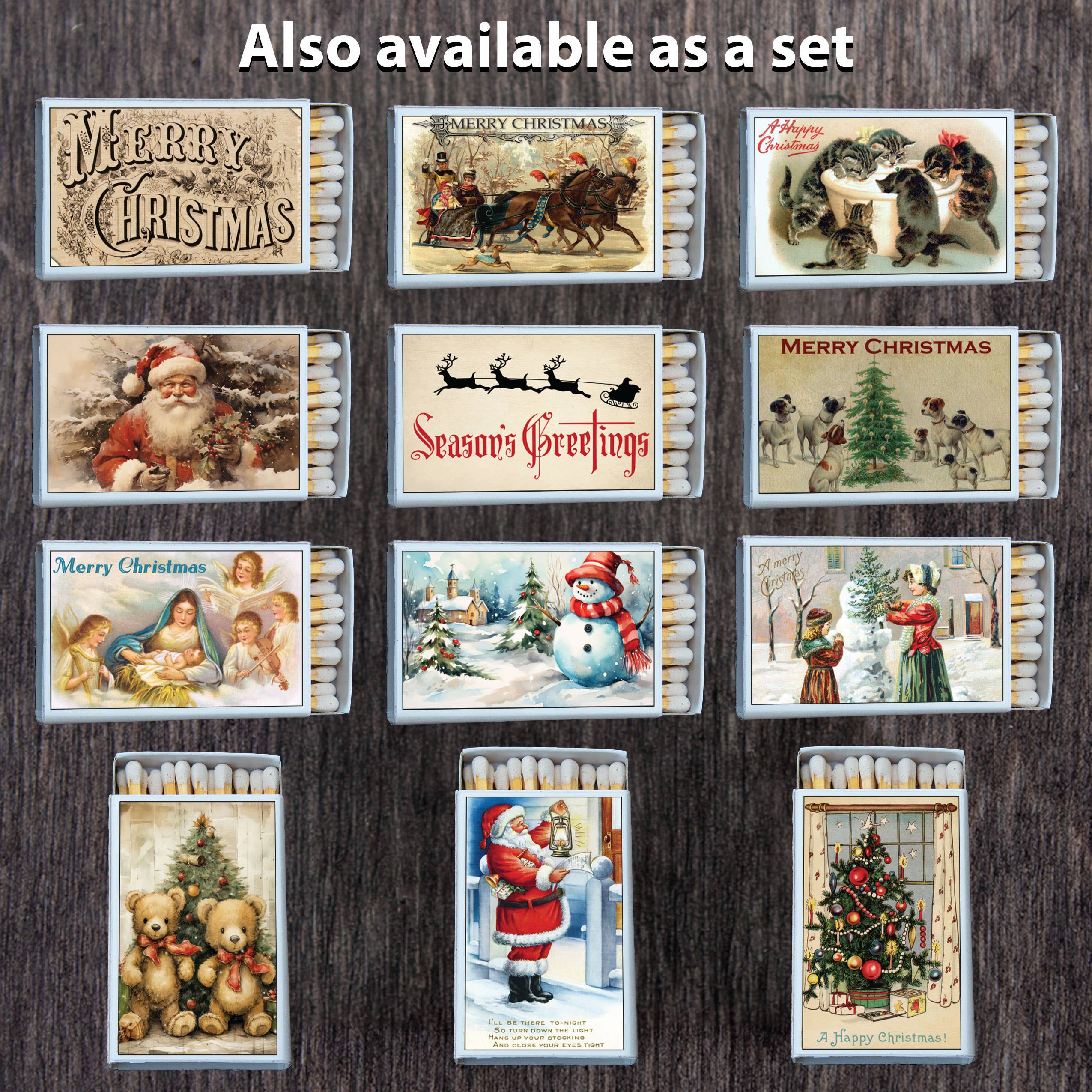 Matches • Christmas Sleigh Ride • Home Decor for Candles