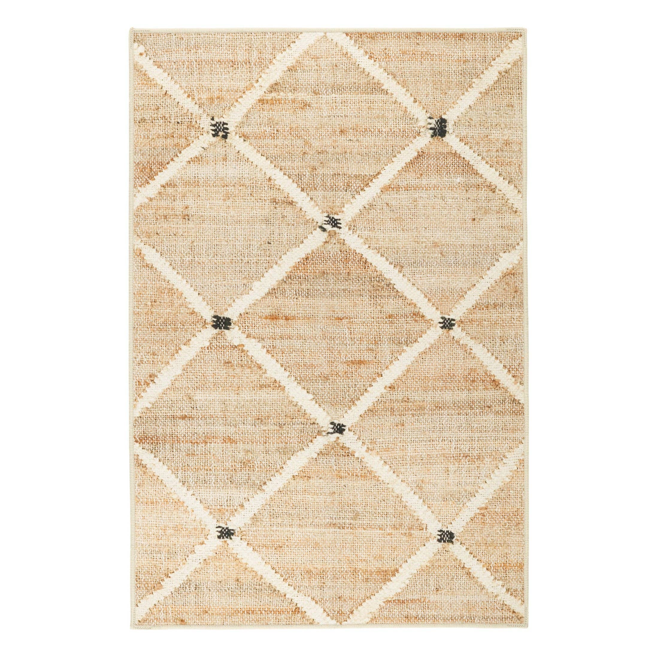 Kali Machine Washable Rug | Natural: 2' 6" x 8'