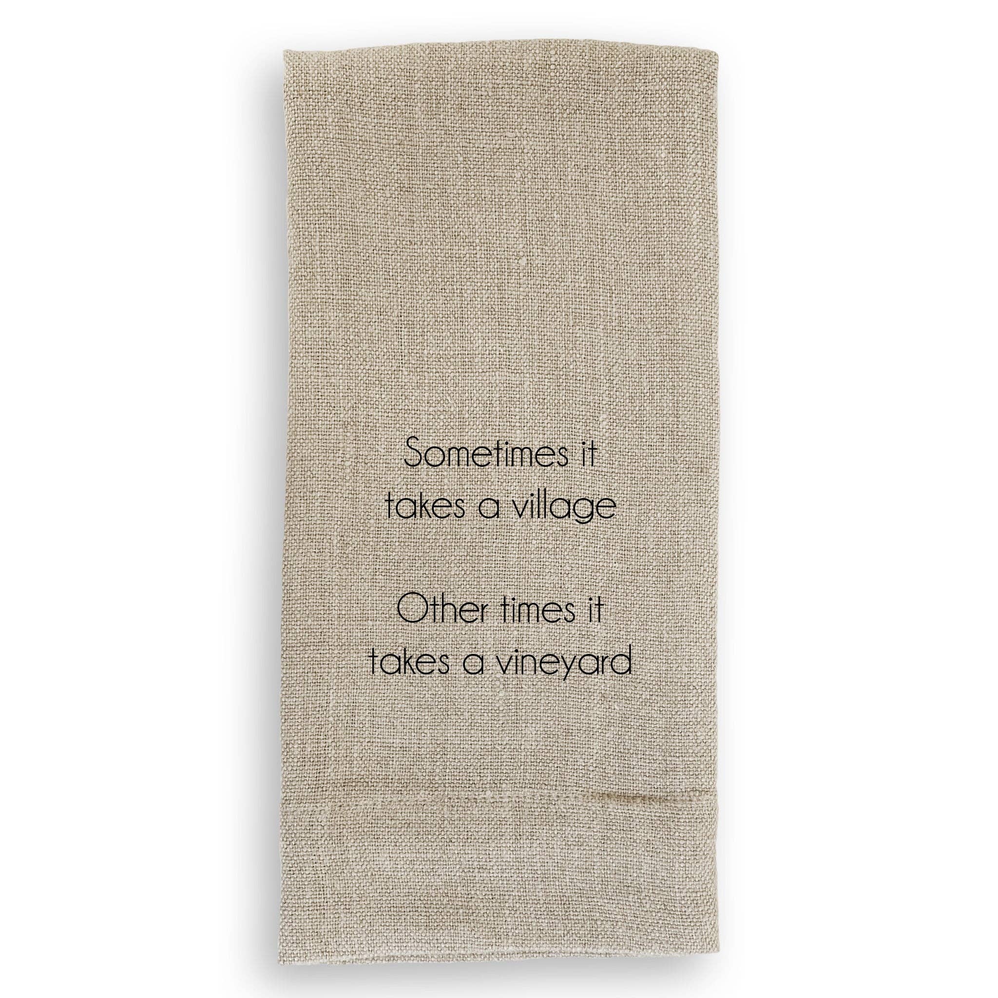 It Takes a Vineyard: Dishtowel