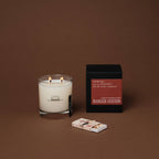 (TESTER) LEATHER + PINE CANDLE: 11 oz Rocks Glass