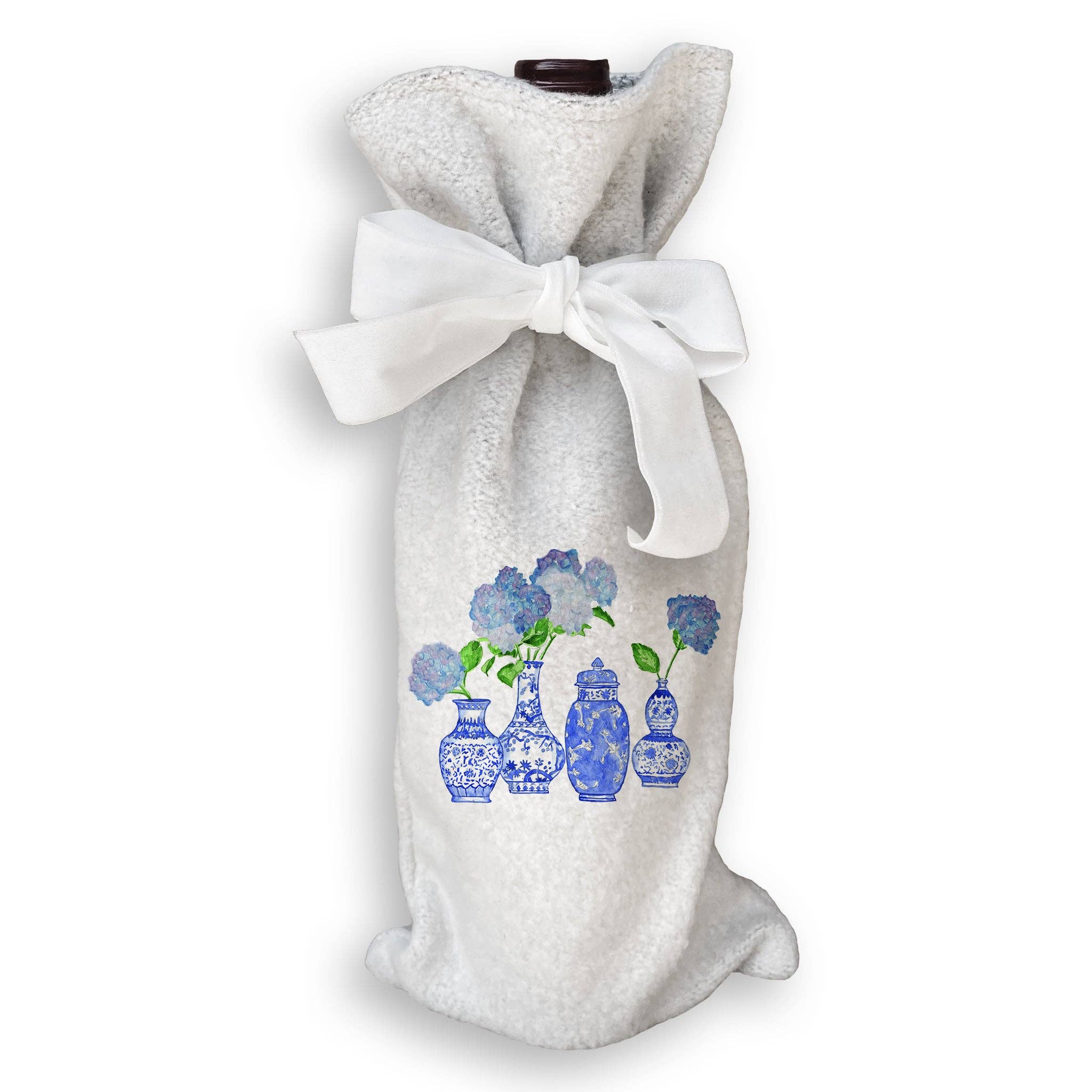 Hydrangea Vase Grouping: Dishtowel
