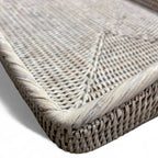 Large Rectangular Morning Tray  -  20.5x13.5x3.5'H: Brown