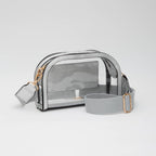 Game Day Stadium Clear Crossbody Bag: Gold