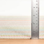 Ana Ticking Machine Washable Rug | Aqua: 2' x 3'