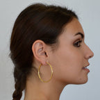DEAUVILLE HOOP EARRINGS: Gold