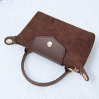 SD781 Penny Suede Mini Crossbody Bag: Burgudy