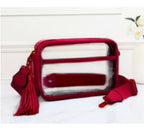 Game Day Stadium Rectangle Clear Bags: Navy