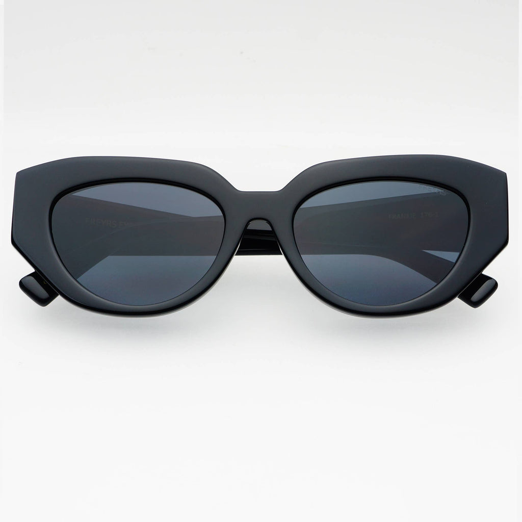 Frankie Acetate Cat Eye Sunglasses  : Black