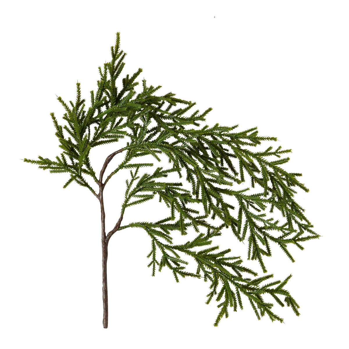 Weeping Pencil Pine Spray Green Plastic Christmas