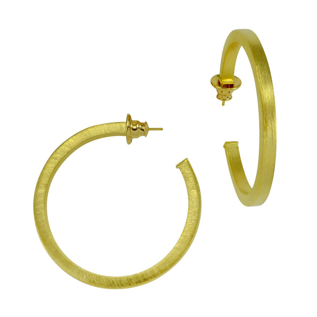 PAMELA HOOP EARRINGS: Gold