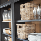 Rattan Square Kubu Storage Baskets: Large - 19" H