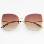 Margot Oversized Womens Sunglasses : Gold / Brown