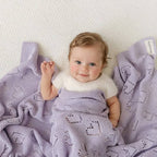 Baby Blanket - Heart: Baby Blue