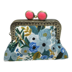 Kiki & Syds Mini Clutch Coin Purse - Blue Skies : Lemon