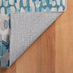 Paint Chip Machine Washable Rug | Blue: 2' 6" x 8'