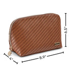 Rosewood Cognac Lola Makeup Bag