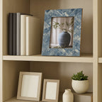 Photo Frame - Blue/Ivory Resin Woven, 5x7 in.