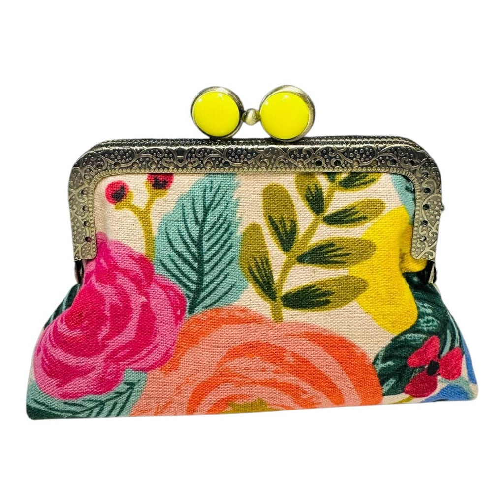 Kiki & Syds ON THE GO Credit Card Clutch - Joliet Rose Cream: Hot Pink