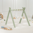 Wooden Baby Play Gym, Baby Activity Gym by Comfy Cubs: Natural Wood