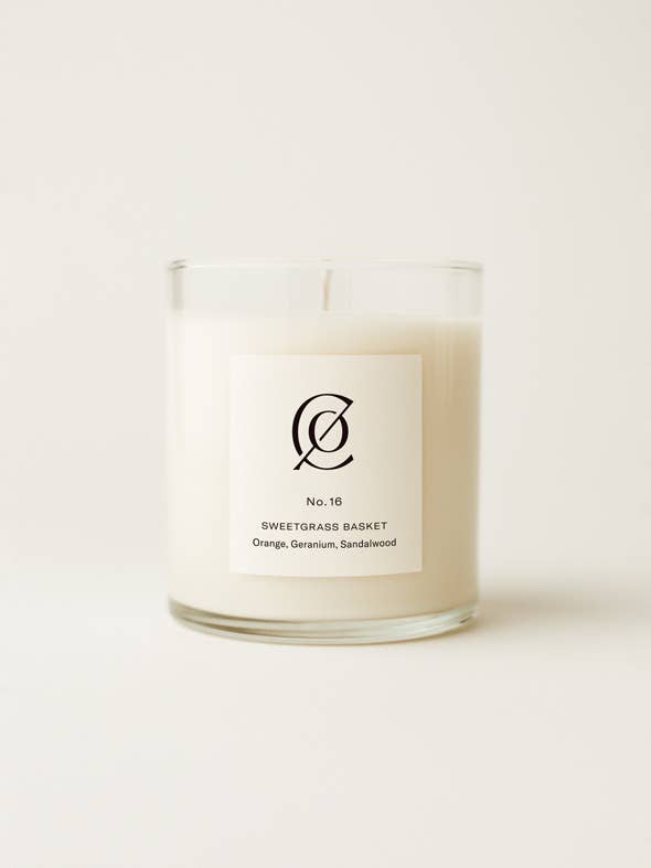 No. 16 Sweetgrass Basket Soy Candle: 9 oz.