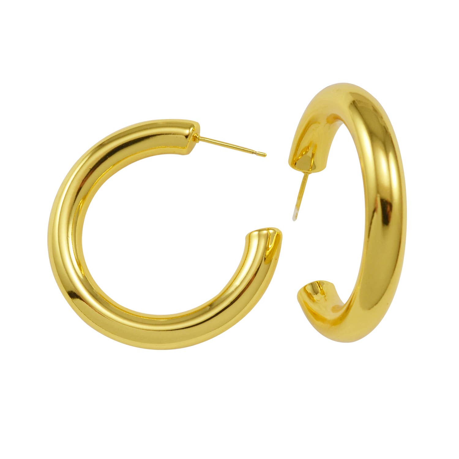 KANSAS HOOP EARRINGS: Gold