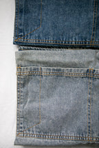 Washed Denim Apron: Light Blue