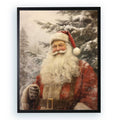 Santa Oil reproduction: 12" X 16"