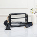 Game Day Stadium Rectangle Clear Bags: Navy
