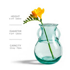 6 1/4" Small French Country Glass Vase