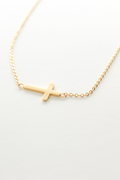 At the Cross Necklace in Gold - Made by Survivors