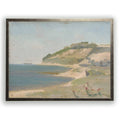 Vintage oil painting reproduction of landscape
