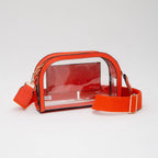 Game Day Stadium Clear Crossbody Bag: Gold
