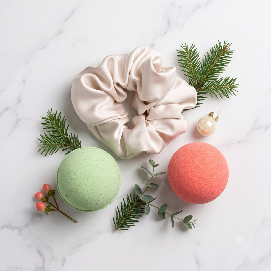 Mini Bath Bomb Ornament Set - Baby Deer Christmas Gift Box