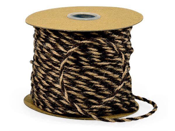Jute Twine Ribbon: Black / 1 Pack