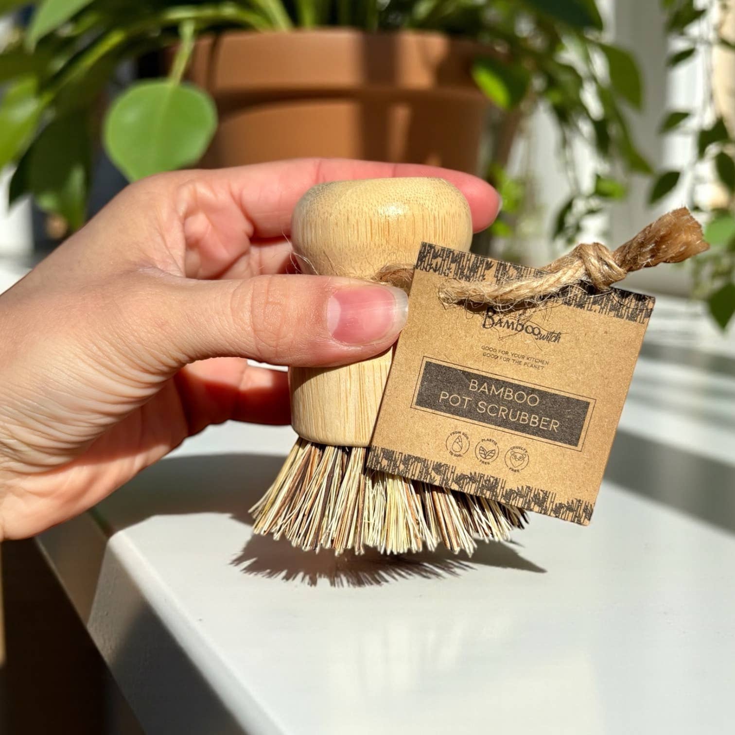 Bamboo Pot Scrubber | Kitchen |