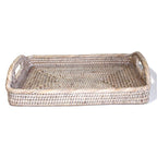 Small Rectangular Morning Tray  12x8x2.25'H: Antique Brown