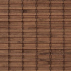 Bamboo Light Filtering Roman Shade 64"L, Teak: 31"W x 64"L