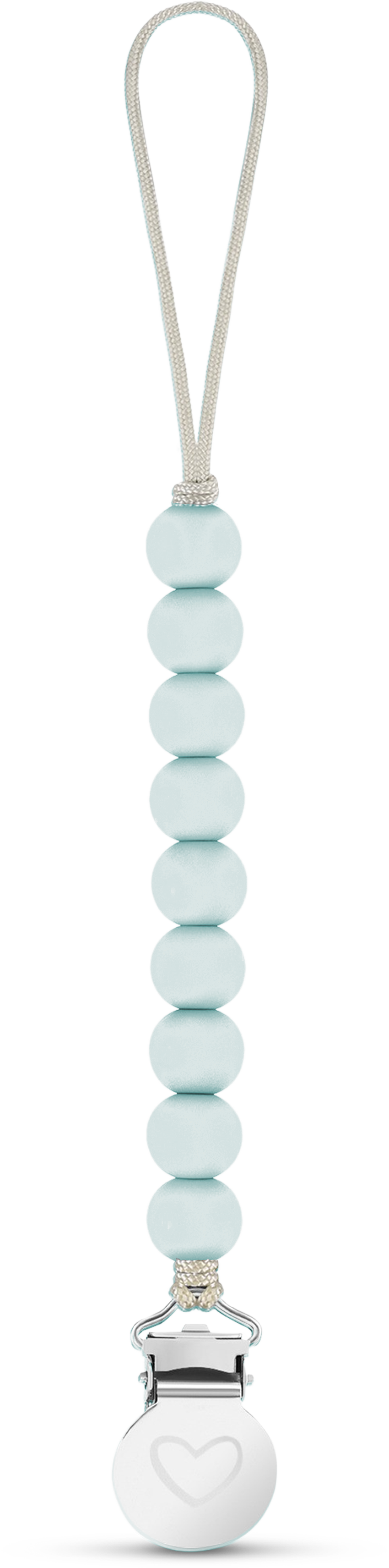 Lulababe Pacifier Clip: Sky Blue