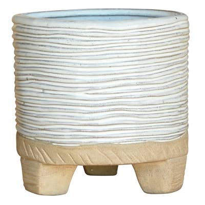 Ramos Horizontal Stripe Cachepot, Stoneware - 6
