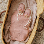 Baby Blanket - Heart: Baby Blue