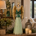 Serene Metal Angel w/ Heart 30.75"
