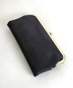 Karen Kiss Lock Clutch Bag: Tan