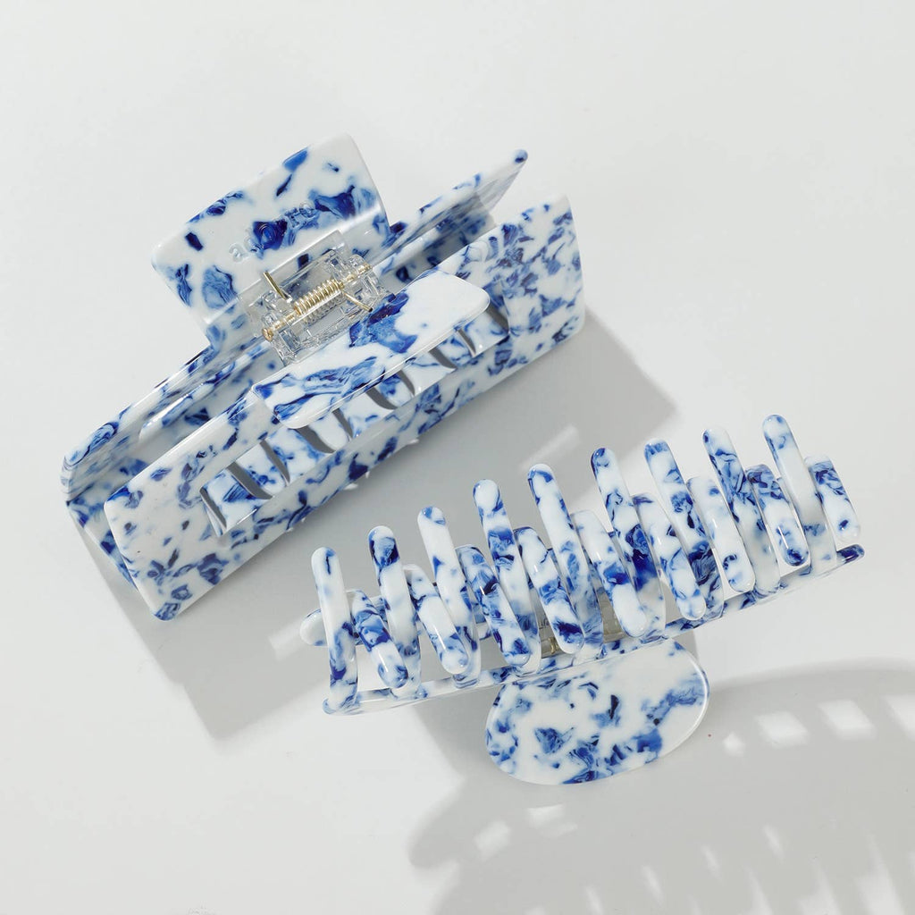 Coastal Blue Large - Assorted Claw Clips: Assorted