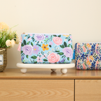 Floral Canvas Cosmetic Case Toiletry Bag Makeup Bag: Heirloom Garden